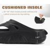 image:imageCOFACE Men Orthopedic Footbed Flip Flops Fabric Toe Post Beach Sandals Size 715Black