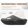 image:imageCOFACE Men Orthopedic Footbed Flip Flops Fabric Toe Post Beach Sandals Size 715Black