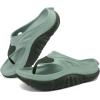 image:imageCOFACE Men Orthopedic Footbed Flip Flops Fabric Toe Post Beach Sandals Size 715Dark GreenLight Green
