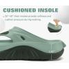 image:imageCOFACE Men Orthopedic Footbed Flip Flops Fabric Toe Post Beach Sandals Size 715Dark GreenLight Green