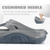 image:imageCOFACE Men Orthopedic Footbed Flip Flops Fabric Toe Post Beach Sandals Size 715Dark GreyLight Grey