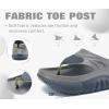 image:imageCOFACE Men Orthopedic Footbed Flip Flops Fabric Toe Post Beach Sandals Size 715Dark GreyLight Grey
