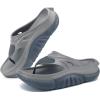 image:imageCOFACE Men Orthopedic Footbed Flip Flops Fabric Toe Post Beach Sandals Size 715Dark GreyLight Grey