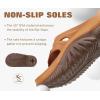 image:imageCOFACE Men Orthopedic Footbed Flip Flops Fabric Toe Post Beach Sandals Size 715KhakiBrown