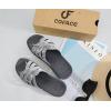 image:imageCOFACE Womens Dressy Orthotic Sandals Trendy Square Toe Comfortable Thick Athletic Cushion Recovery Walking Slides Lightweight Yoga Foam Flat with Plantar Fasciitis Arch SupportGrey