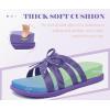 image:imageCOFACE Womens Dressy Orthotic Sandals Trendy Square Toe Comfortable Thick Athletic Cushion Recovery Walking Slides Lightweight Yoga Foam Flat with Plantar Fasciitis Arch SupportPurple