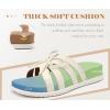 image:imageCOFACE Womens Dressy Orthotic Sandals Trendy Square Toe Comfortable Thick Athletic Cushion Recovery Walking Slides Lightweight Yoga Foam Flat with Plantar Fasciitis Arch SupportWhite Khaki