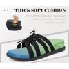 image:imageCOFACE Womens Dressy Orthotic Sandals Trendy Square Toe Comfortable Thick Athletic Cushion Recovery Walking Slides Lightweight Yoga Foam Flat with Plantar Fasciitis Arch SupportBlack