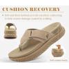 image:imageCOFACE Womens Orthopedic Flip Flops Comfortable Beach Summer Sandals Size 612Beige