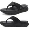 image:imageCOFACE Womens Orthopedic Flip Flops Comfortable Beach Summer Sandals Size 612Black