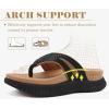 image:imageCOFACE Womens Orthopedic Flip Flops Comfortable Beach Summer Sandals Size 612BlackKhaki