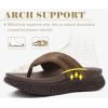 image:imageCOFACE Womens Orthopedic Flip Flops Comfortable Beach Summer Sandals Size 612Brown