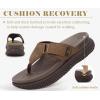 image:imageCOFACE Womens Orthopedic Flip Flops Comfortable Beach Summer Sandals Size 612Brown