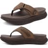 image:imageCOFACE Womens Orthopedic Flip Flops Comfortable Beach Summer Sandals Size 612Brown