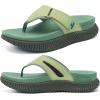 image:imageCOFACE Womens Orthopedic Flip Flops Comfortable Beach Summer Sandals Size 612Green
