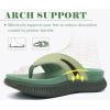 image:imageCOFACE Womens Orthopedic Flip Flops Comfortable Beach Summer Sandals Size 612Green