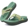 image:imageCOFACE Womens Orthopedic Flip Flops Comfortable Beach Summer Sandals Size 612Green