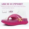 image:imageCOFACE Womens Orthopedic Flip Flops Comfortable Beach Summer Sandals Size 612Rose