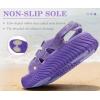 image:imageCOFACE Womens Orthopedic Walking Sandals Comfortable Plantar Fasciitis Arch Support Sport Recovery Outdoor Hiking Sandles Thick Athletic Cushion Adjustable Strap Lightweight Platform SlidesPurple