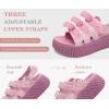 image:imageCOFACE Womens Orthopedic Walking Sandals Comfortable Plantar Fasciitis Arch Support Sport Recovery Outdoor Hiking Sandles Thick Athletic Cushion Adjustable Strap Lightweight Platform SlidesPink