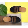 image:imageCOFACE Womens Orthotic Sandals Ladies Fashion Breathable Mesh Mules Round Toe Backless Loafers Slides Adjustable Wedge Heel Cushion Dressy Shoes With Comfortable Arch SupportBlack Khaki