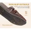 image:imageCOFACE Womens Orthotic Sandals Ladies Fashion Breathable Mesh Mules Round Toe Backless Loafers Slides Adjustable Wedge Heel Cushion Dressy Shoes With Comfortable Arch SupportBrown