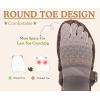 image:imageCOFACE Womens Orthotic Sandals Ladies Fashion Breathable Mesh Mules Round Toe Backless Loafers Slides Adjustable Wedge Heel Cushion Dressy Shoes With Comfortable Arch SupportBrown