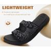 image:imageCOFACE Womens Sandals Comfortable Orthopedic Orthotic Recovery Ladies Plantar Fasciitis Walking Cushioned Cloud Slip On Slides for WomanBlack
