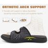 image:imageCOFACE Womens Sandals Comfortable Orthopedic Orthotic Recovery Ladies Plantar Fasciitis Walking Cushioned Cloud Slip On Slides for WomanBlack