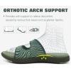 image:imageCOFACE Womens Sandals Comfortable Orthopedic Orthotic Recovery Ladies Plantar Fasciitis Walking Cushioned Cloud Slip On Slides for WomanGreen
