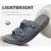 image:imageCOFACE Womens Sandals Comfortable Orthopedic Orthotic Recovery Ladies Plantar Fasciitis Walking Cushioned Cloud Slip On Slides for WomanGrey