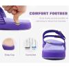 image:imageCOFACE Womens Sandals Comfortable Orthopedic Orthotic Recovery Ladies Plantar Fasciitis Walking Cushioned Cloud Slip On Slides for WomanPurple