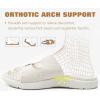image:imageCOFACE Womens Sandals Comfortable Orthopedic Orthotic Recovery Ladies Plantar Fasciitis Walking Cushioned Cloud Slip On Slides for WomanWhite