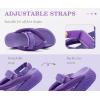 image:imageCOFACE Womens Trendy Orthopedic Walking Sandals Comfortable Plantar Fasciitis Arch Support Sport Recovery Outdoor Hiking Sandles Thick Athletic Cushion Adjustable Strap Platform Flip FlopsPurple
