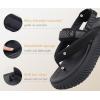 image:imageCOFACE Womens Trendy Orthopedic Walking Sandals Comfortable Plantar Fasciitis Arch Support Sport Recovery Outdoor Hiking Sandles Thick Athletic Cushion Adjustable Strap Platform Flip FlopsBlack