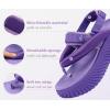image:imageCOFACE Womens Trendy Orthopedic Walking Sandals Comfortable Plantar Fasciitis Arch Support Sport Recovery Outdoor Hiking Sandles Thick Athletic Cushion Adjustable Strap Platform Flip FlopsPurple