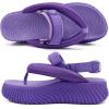 image:imageCOFACE Womens Trendy Orthopedic Walking Sandals Comfortable Plantar Fasciitis Arch Support Sport Recovery Outdoor Hiking Sandles Thick Athletic Cushion Adjustable Strap Platform Flip FlopsPurple
