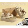 image:imageCOFACE Womens Trendy Orthopedic Walking Sandals Comfortable Plantar Fasciitis Arch Support Sport Recovery Outdoor Hiking Sandles Thick Athletic Cushion Adjustable Strap Platform Flip FlopsBeige