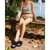 image:imageCOFACE Womens Walking Sandals with Arch Support 2026 Summer Slides for Women Comfortable Outdoor Sandal Cloud Thick CushionBlack