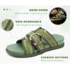image:imageCOFACE Womens Walking Sandals with Arch Support 2026 Summer Slides for Women Comfortable Outdoor Sandal Cloud Thick CushionGreen