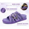 image:imageCOFACE Womens Walking Sandals with Arch Support 2026 Summer Slides for Women Comfortable Outdoor Sandal Cloud Thick CushionPurple