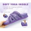 image:imageCOFACE Womens Walking Sandals with Arch Support 2026 Summer Slides for Women Comfortable Outdoor Sandal Cloud Thick CushionPurple