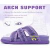 image:imageCOFACE Womens Walking Sandals with Arch Support 2026 Summer Slides for Women Comfortable Outdoor Sandal Cloud Thick CushionPurple