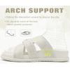 image:imageCOFACE Womens Walking Sandals with Arch Support 2026 Summer Slides for Women Comfortable Outdoor Sandal Cloud Thick CushionWhite