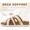 image:imageCOFACE Womens Walking Sandals with Arch Support 2026 Summer Slides for Women Comfortable Outdoor Sandal Cloud Thick CushionWhitekhaki