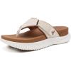 image:imageCOFACE Womens Orthopedic Flip Flops Comfortable Beach Summer Sandals Size 612WhiteKhaki