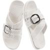 image:imageCOFACE Womens Walking Sandals with Arch Support 2026 Summer Slides for Women Comfortable Outdoor Sandal Cloud Thick CushionWhite