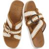 image:imageCOFACE Womens Walking Sandals with Arch Support 2026 Summer Slides for Women Comfortable Outdoor Sandal Cloud Thick CushionWhitekhaki
