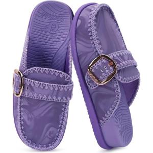 image:imageCOFACE Clogs for Women Casual Mules Womens Sandals Comfortable Slip On Size 612Purple