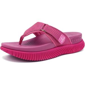 image:imageCOFACE Womens Orthopedic Flip Flops Comfortable Beach Summer Sandals Size 612Rose